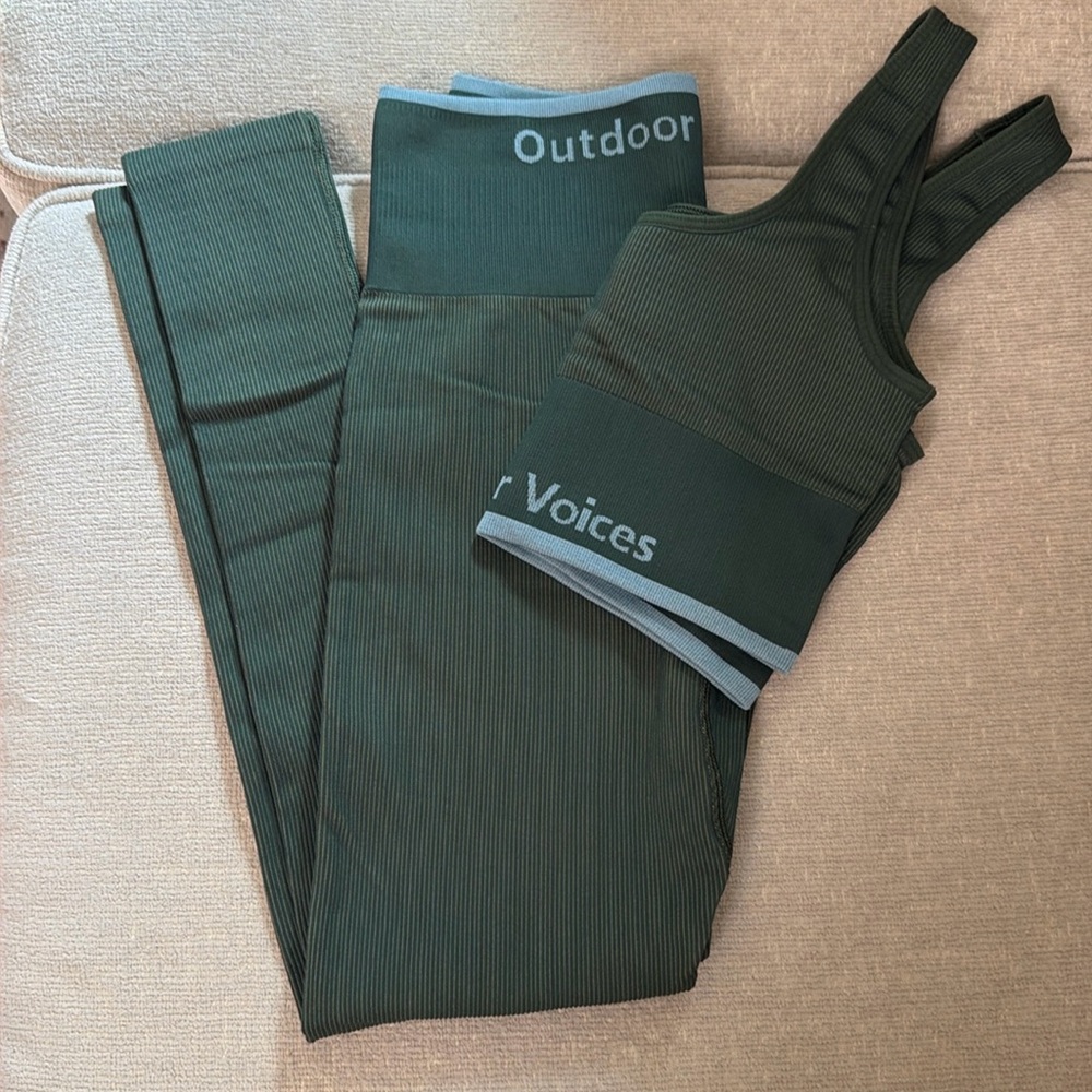 Outdoor Voices workout set